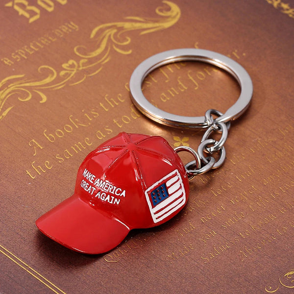 Donald Trump Hat Keychain